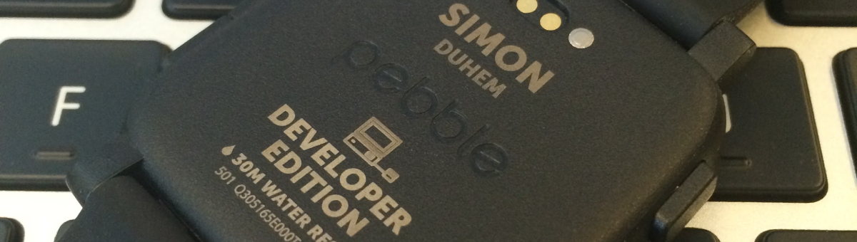 Montre Pebble Time Developer Edition