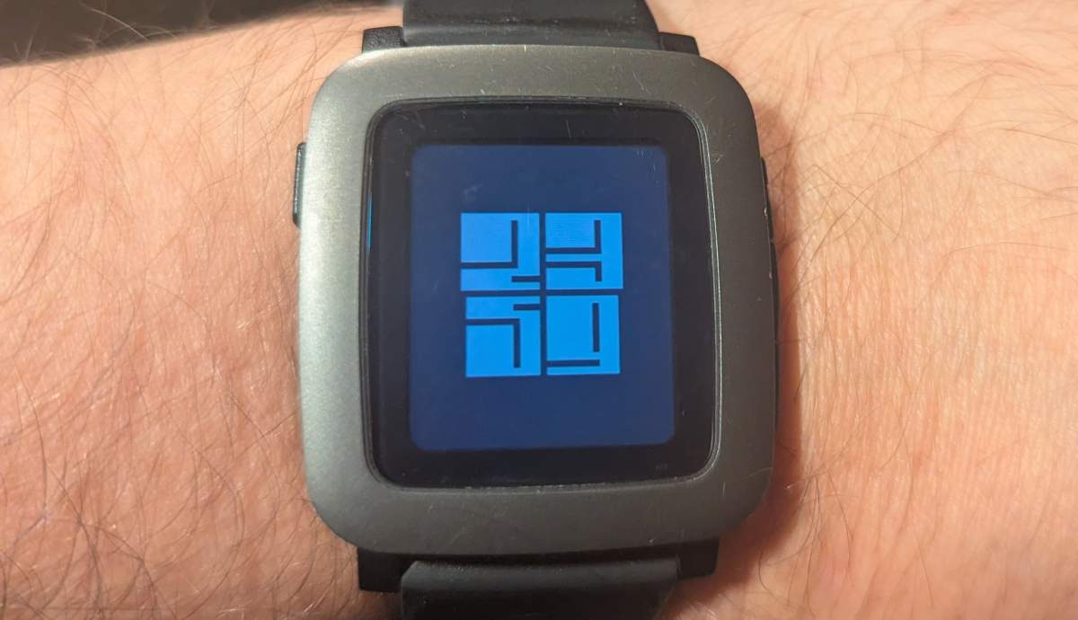 Montre utilisant la police LSLT Variable