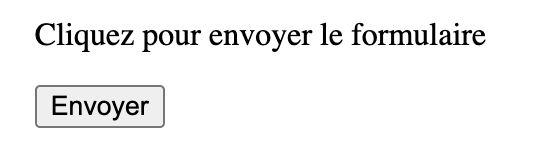Rendu du bouton Envoyer